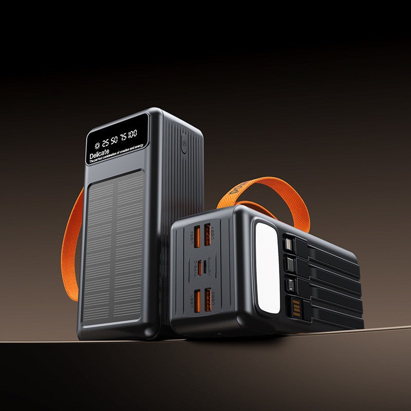 Portable solar power bank with intelligent charging technology and digital display Bowlift