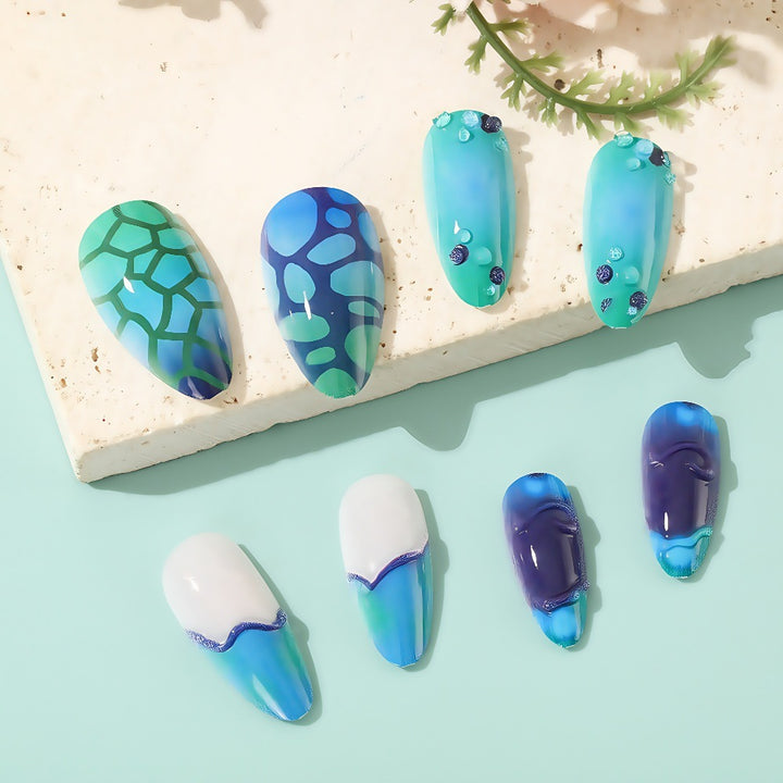 Mermaid Style Artificial Nails Bowlift