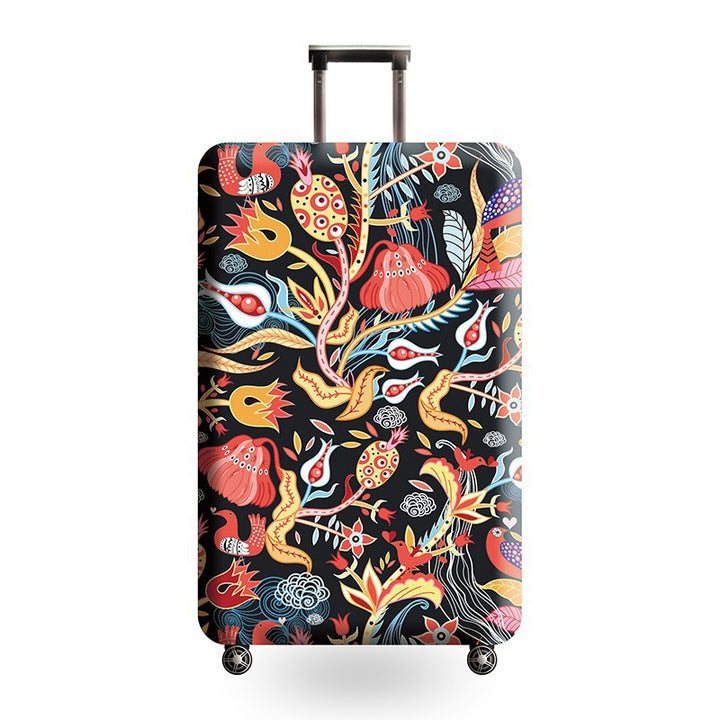 Unisex hard shell trolley with eye-catching marble print, telescopic handle and impact-resistant construction Bowlift