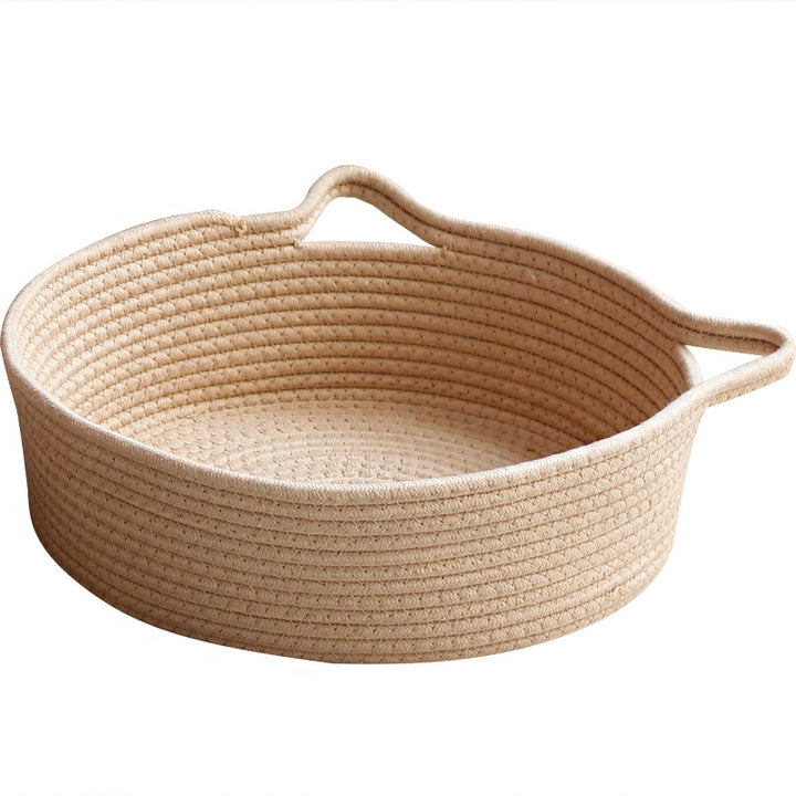 Decorated basket with practical handles Bowlift