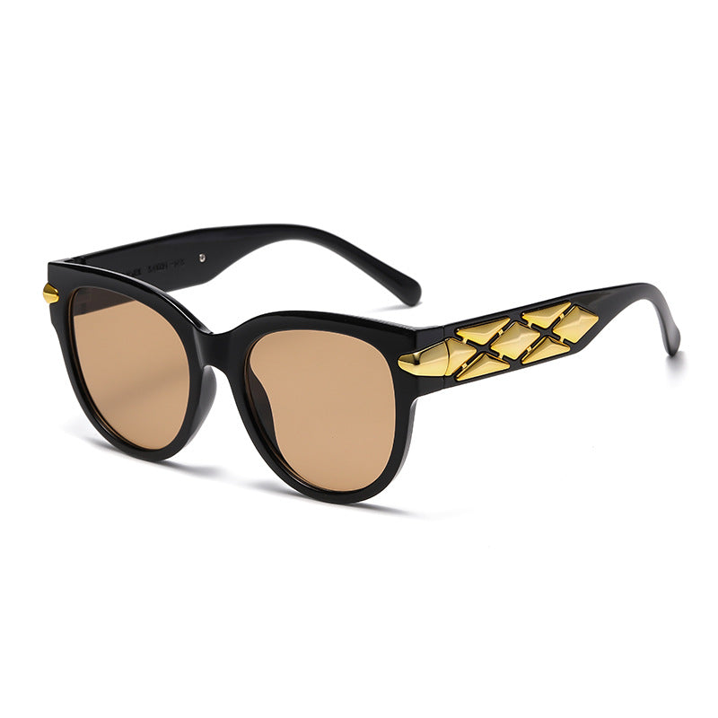 Women's designer sunglasses with innovative, detailed frame Bowlift