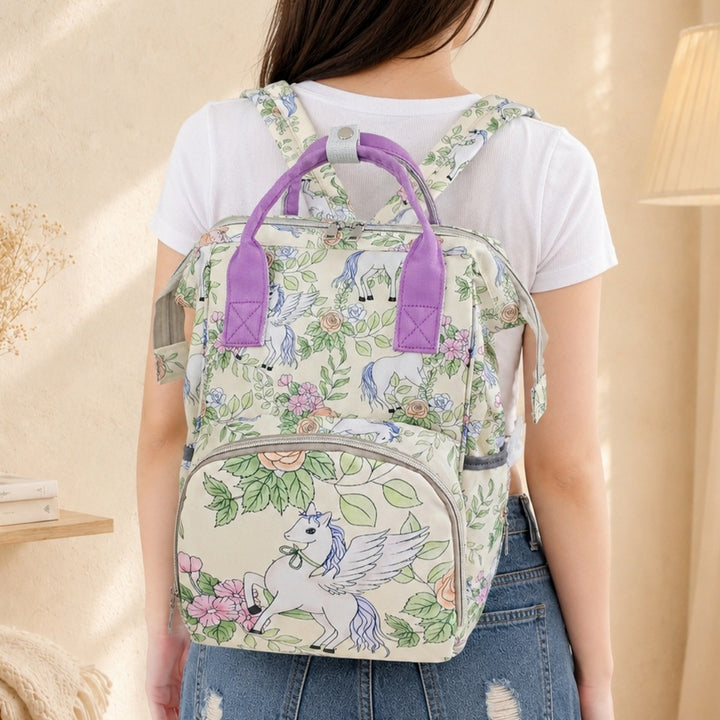 Portable Illustrated Backpack Bowlift