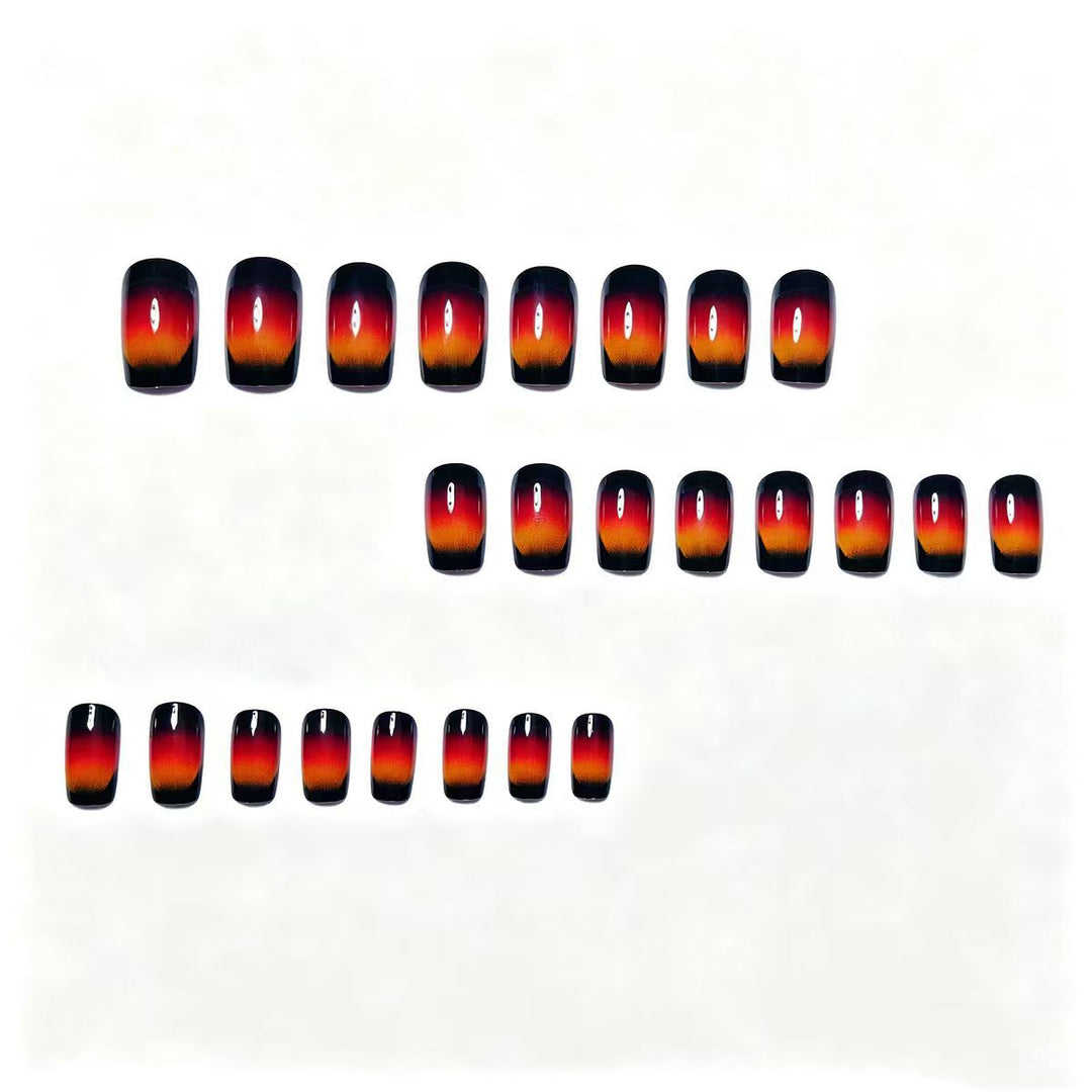Creative artificial nails in elegant ombre design Bowlift