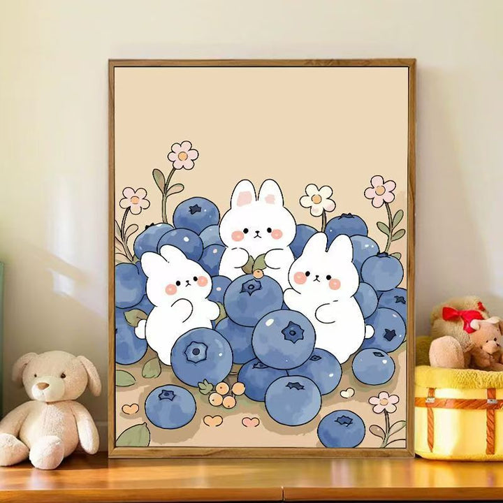 Playful Bunny-Themed Wall Art Bowlift