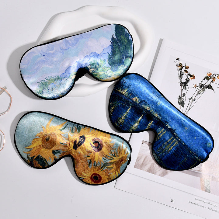 Unisex soft ergonomic sleep mask with contoured eye area and adjustable elastic band Bowlift