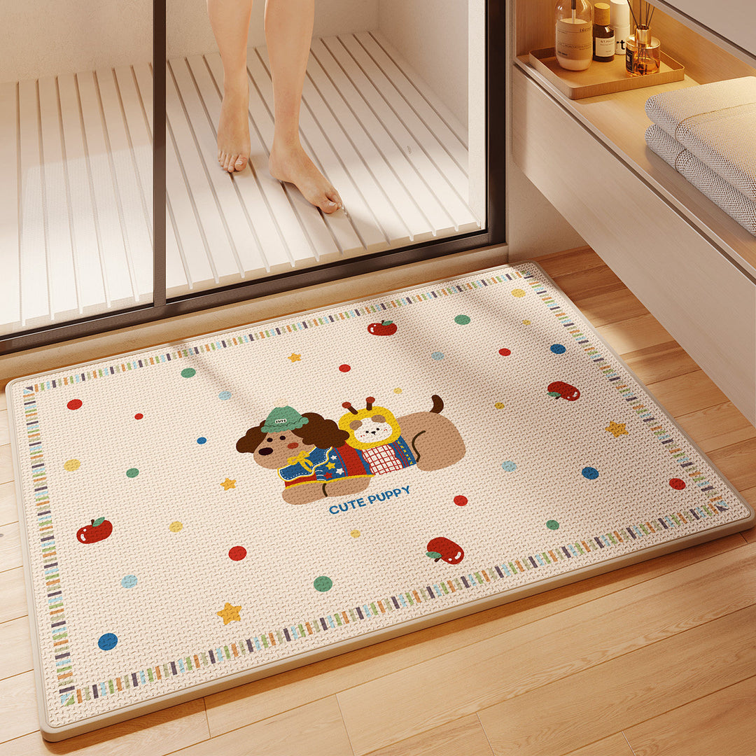 Fun Cartoon Themed Bath Mat Bowlift