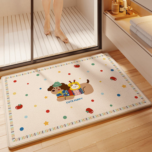 Fun Cartoon Themed Bath Mat Bowlift