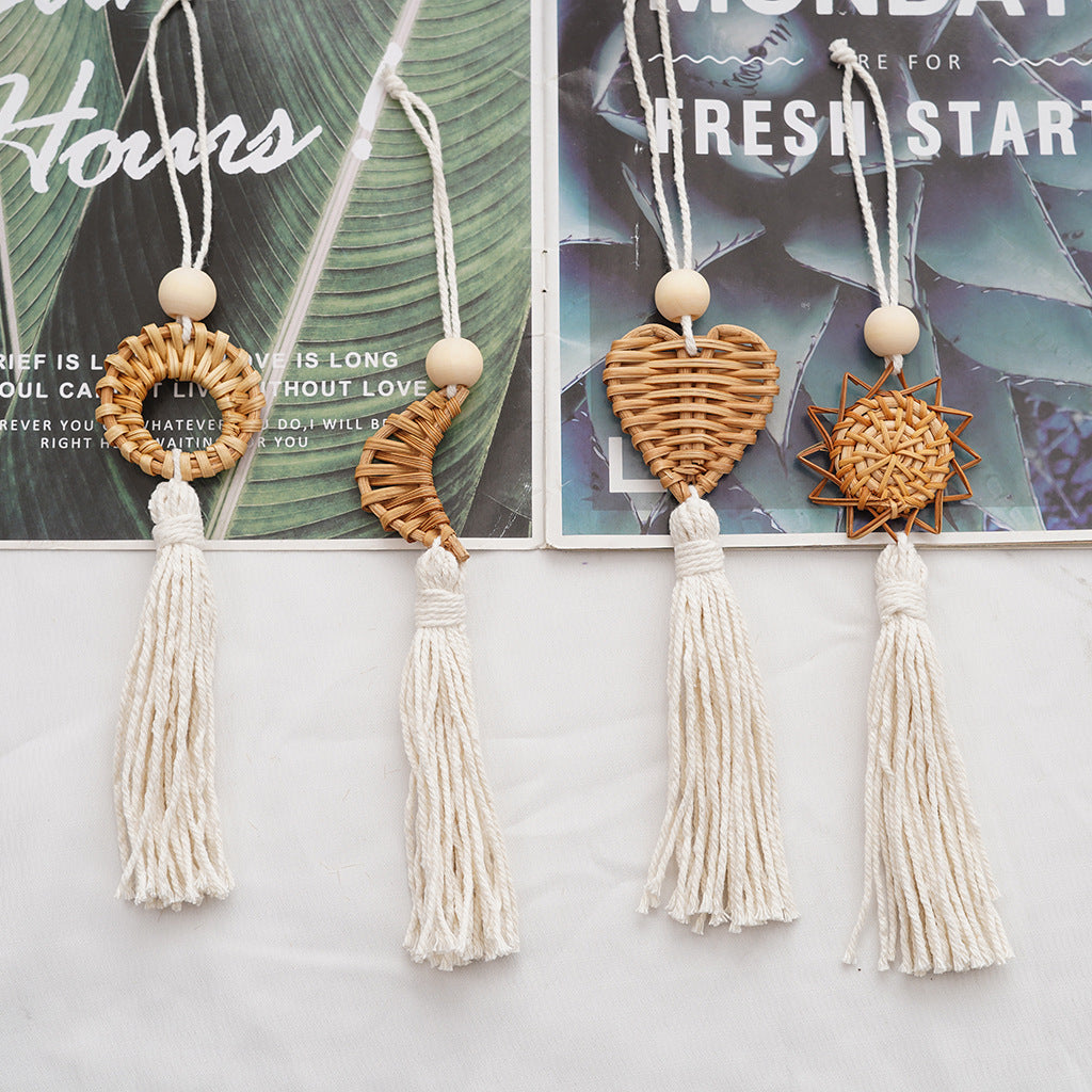 Boho Chic Woven Heart Wall Hanging Bowlift