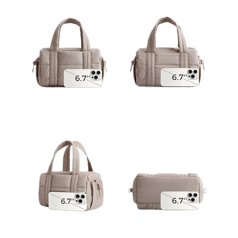 Fashionable Wearable Handbag with Flexible Carrying System Bowlift