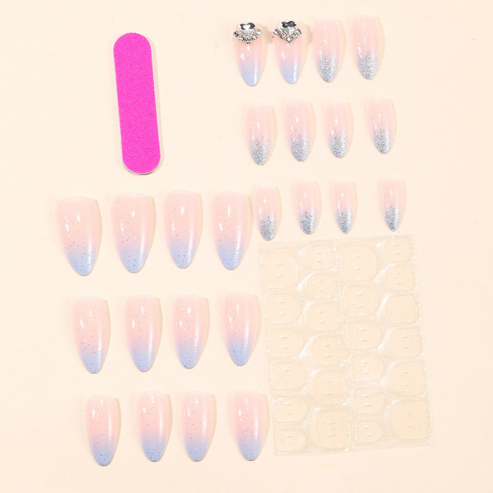 Stunning 3D Glitter Stiletto Nail Art Extensions Bowlift