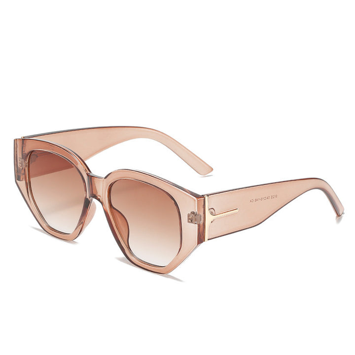 Fashionable Cat-Eye Sunglasses with Unique Geometric Frame Bowlift