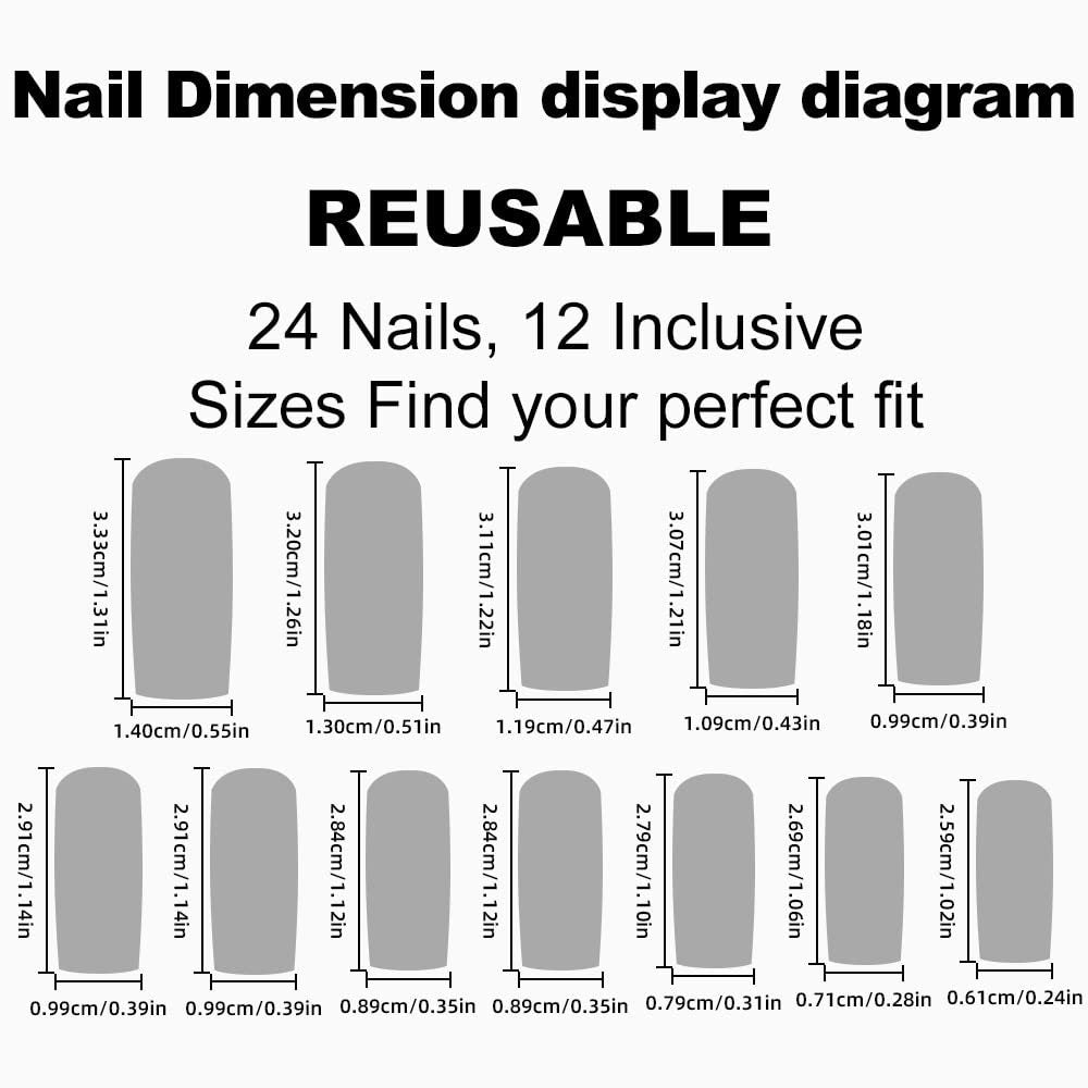 Artificial Nail Set with Elegant Decorations Bowlift