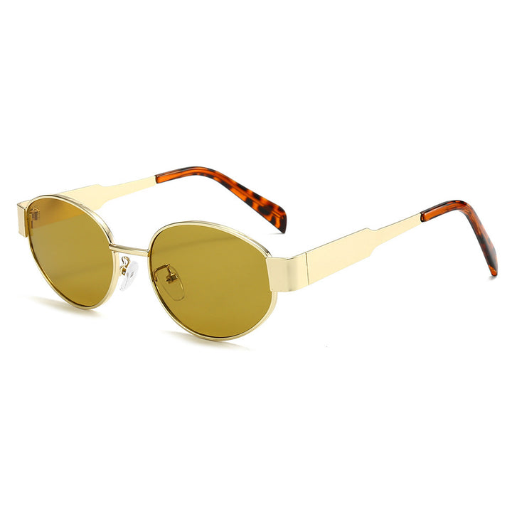 Fashionable oversized sunglasses with metal frame Bowlift