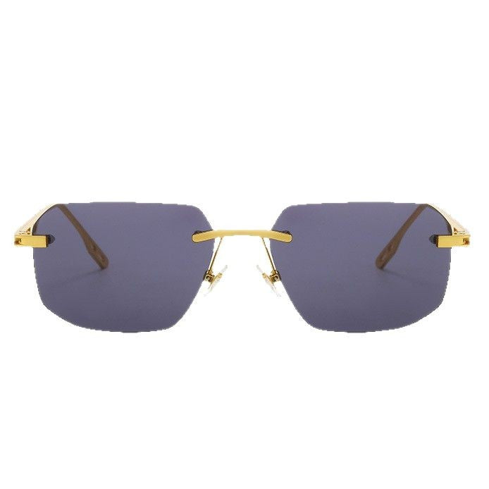 Women’s fashionable half-frame glasses with elegant metal and plastic mix Bowlift