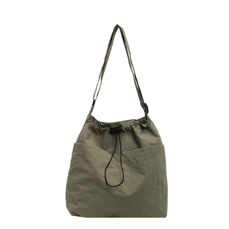 Trendy Drawstring Shoulder Bag Bowlift