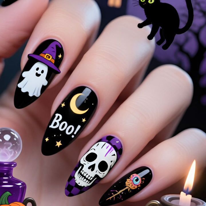 Gothic Halloween Nail Art Set Bowlift