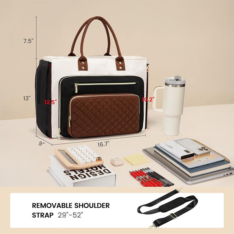 Multifunctional storage bag with separate cosmetics compartment Bowlift