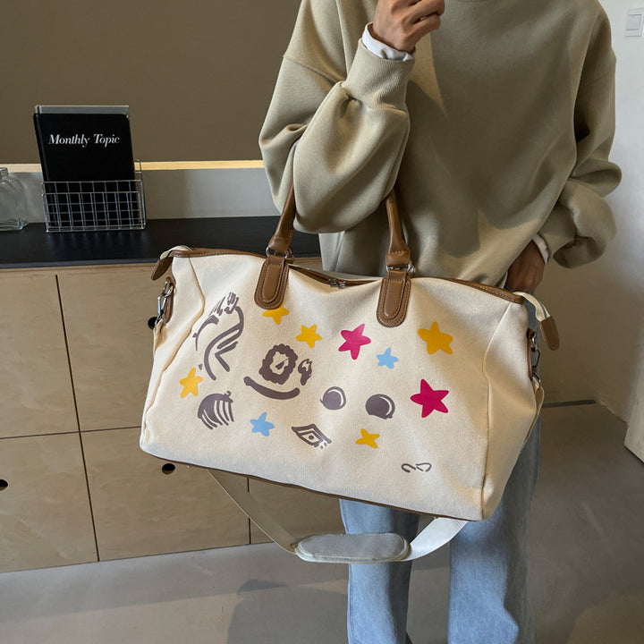 Sporty Travel Bag With Creative Applications Bowlift