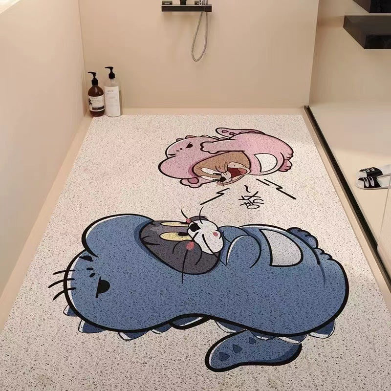 Playful Cartoon Character Area Rug Bowlift