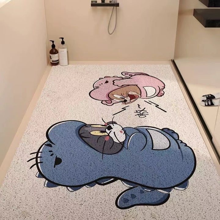 Playful Cartoon Character Area Rug Bowlift