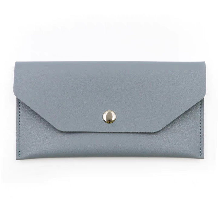 Leather Envelope Sunglasses Case with Snap Closure Bowlift