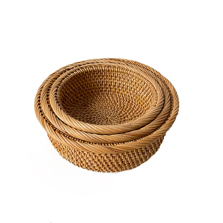 Set of three handcrafted baskets Bowlift
