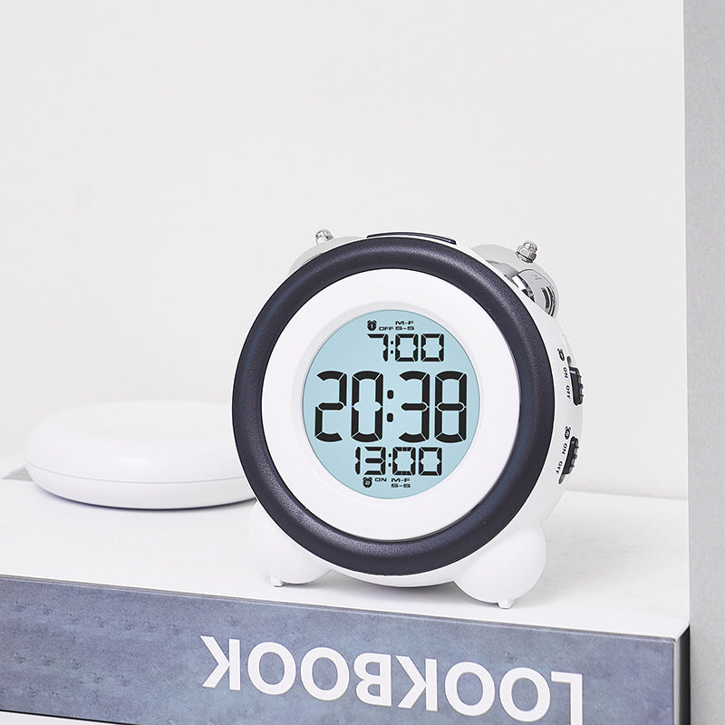 Digital Alarm Clock with Dual Alarm and Temperature Display Bowlift