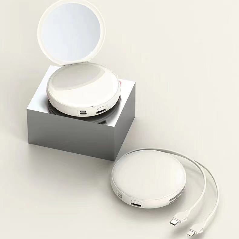 Portable mirror with USB charging function Bowlift