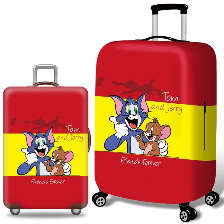 Unisex nan hard shell suitcase with Tom and Jerry design, telescopic handle and smooth-running swivel wheels Bowlift