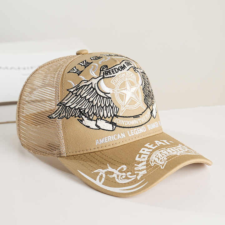 Unisex Trucker Cap with graphic design and breathable mesh Bowlift