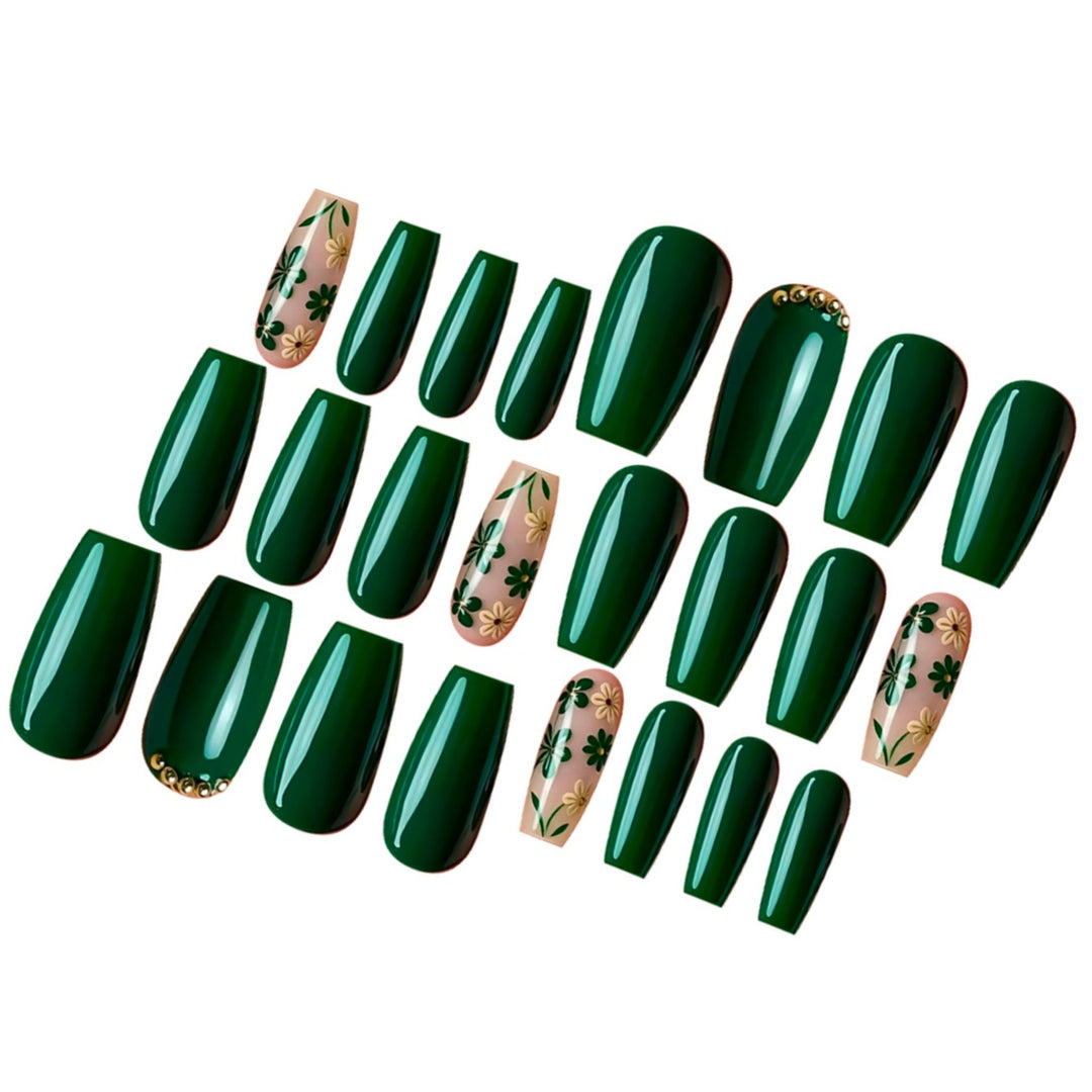 Botanical Nail Art Press-On Set Bowlift