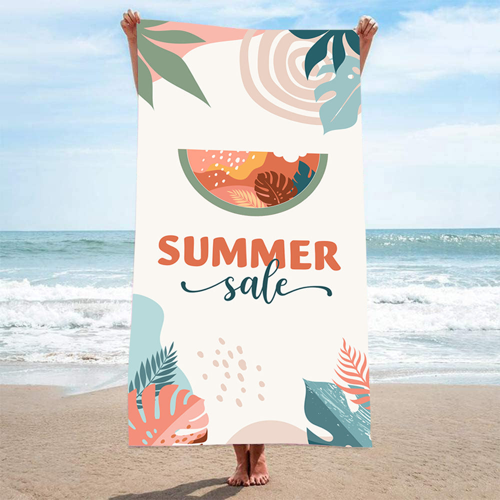 Ladies beach towel with maritime stripe pattern Bowlift