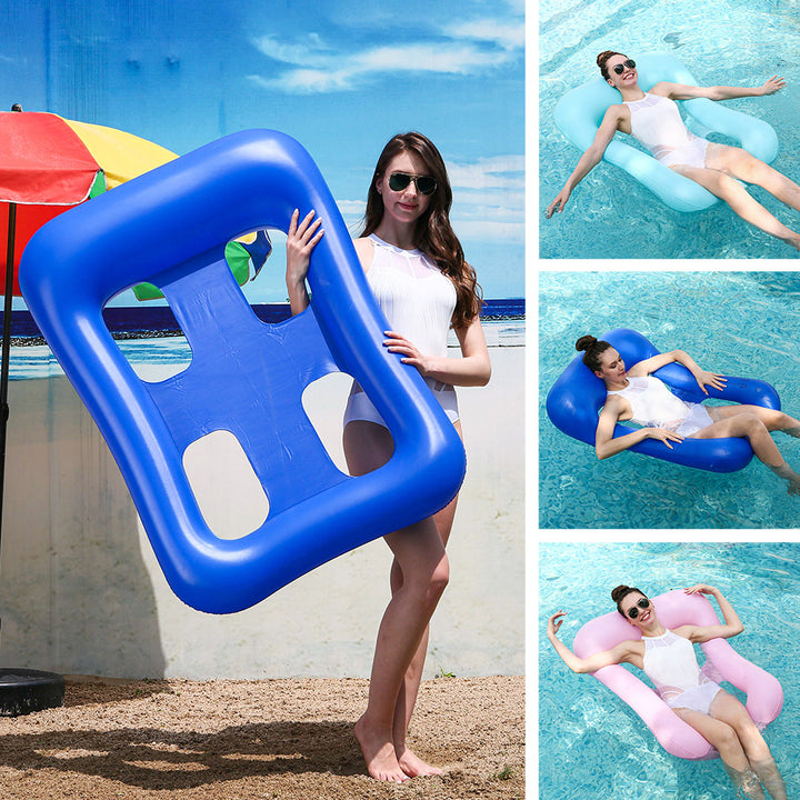 Women Comfortable Inflatable Pool Lounger with Ergonomic Design Bowlift