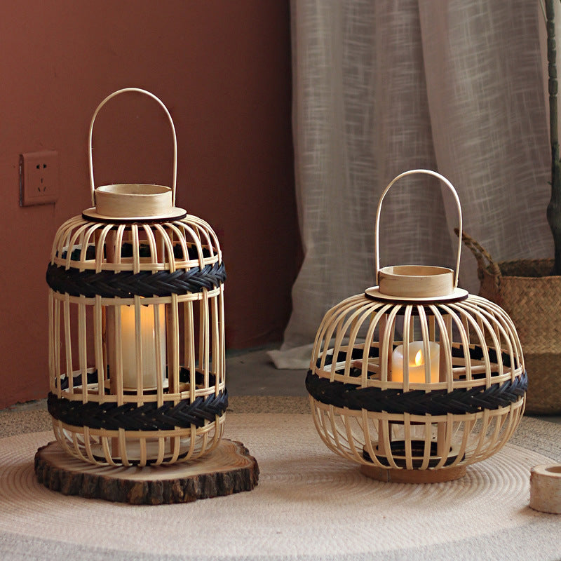 Decorative Rattan Lantern Bowlift