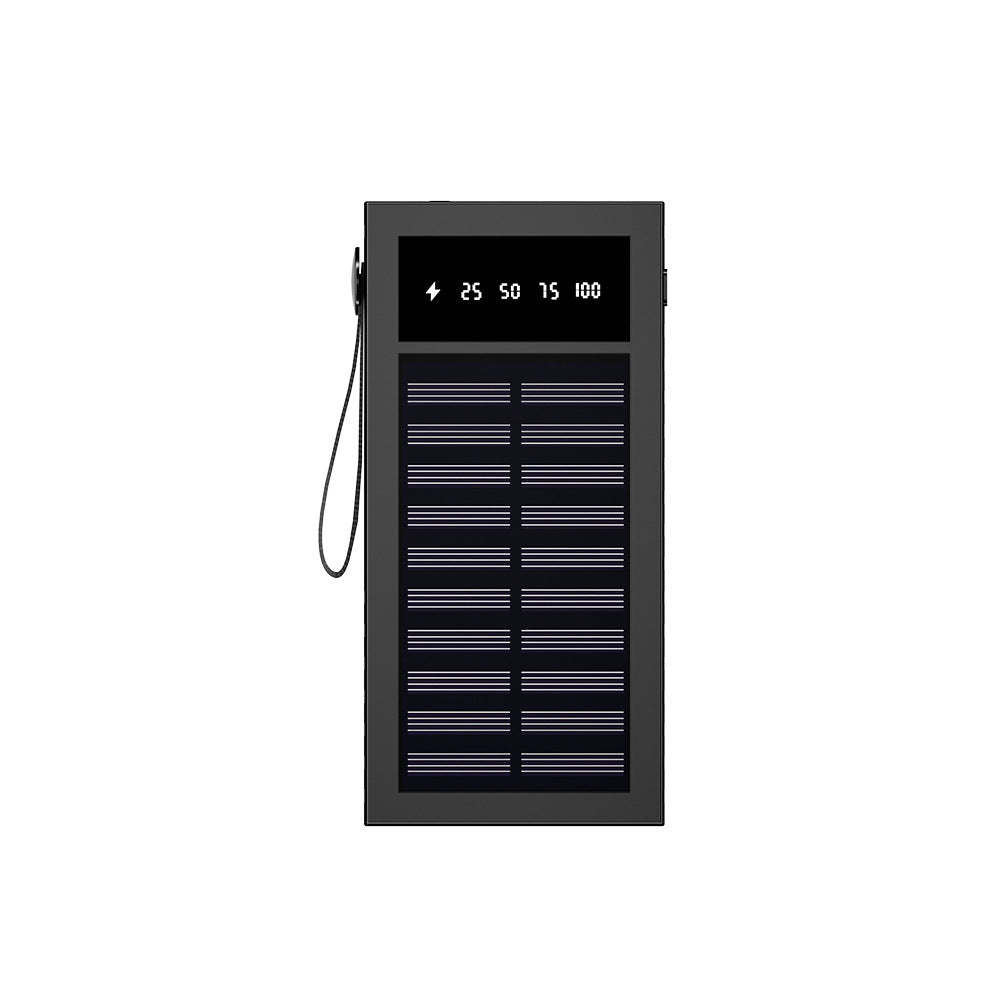 Portable Solar Power Bank with Digital Display and Innovative Charging Management Bowlift