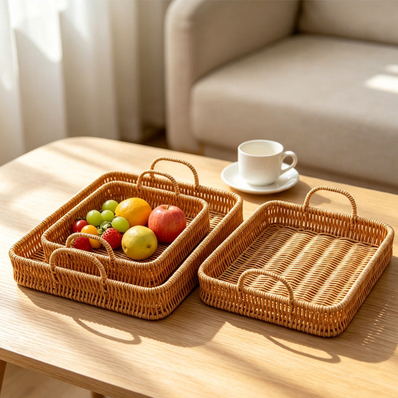 Handmade Woven Serving Tray Bowlift