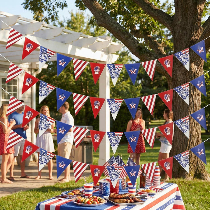 Unisex nan Pennant chain with USA motif made of weather-resistant polyester Bowlift