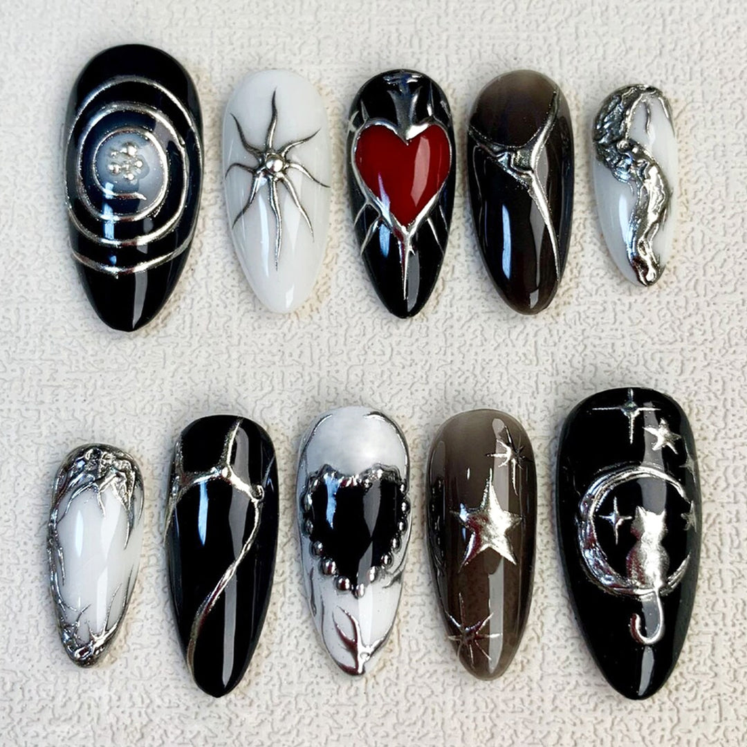 Creative Halloween Nail Art Set with Creepy Designs Bowlift