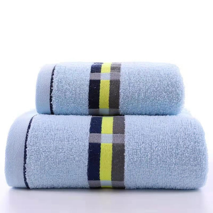 Women’s terry bath towel with elegant striped border Bowlift