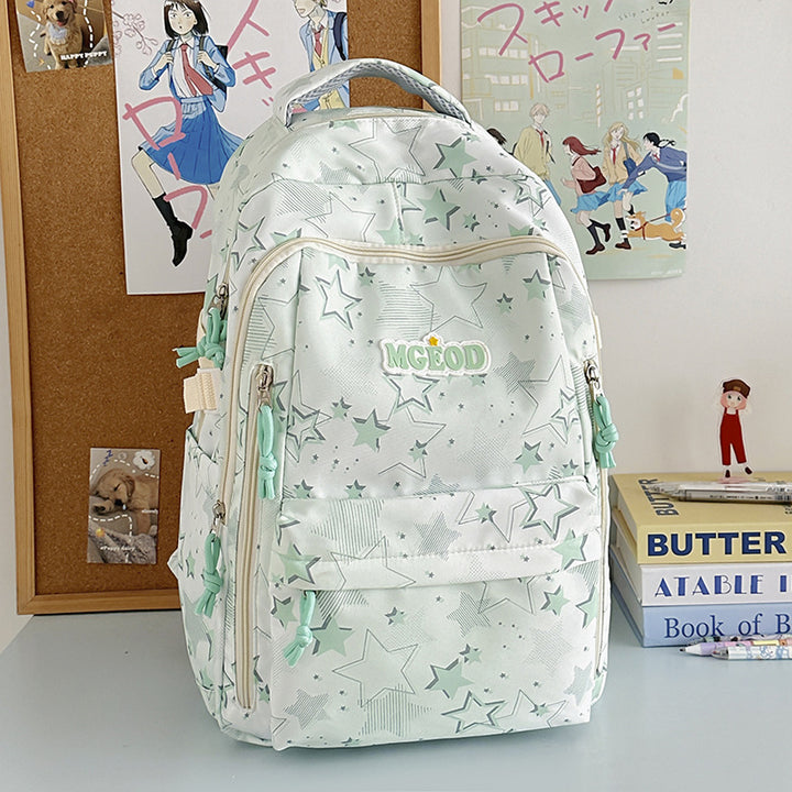 Star-Printed Multifunctional Backpack Bowlift