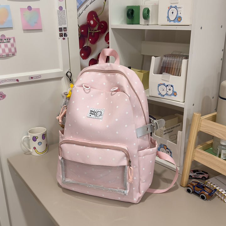 Polka Dot Design Backpack Bowlift