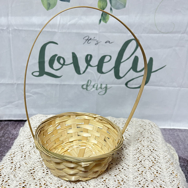 Handcrafted Natural Woven Basket Bowlift