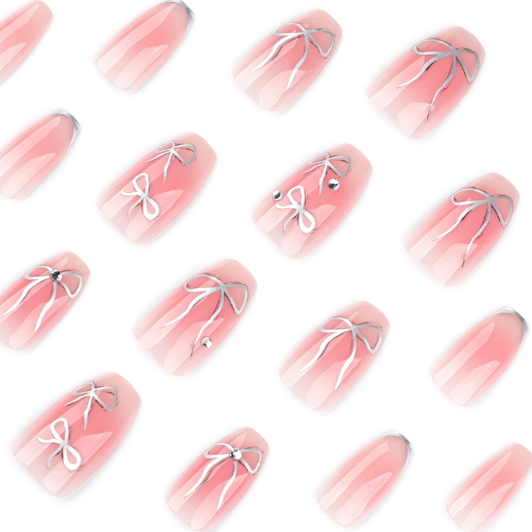 Artful Nail Art with Bow Design Bowlift