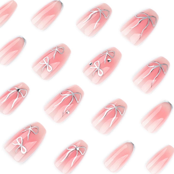 Artful Nail Art with Bow Design Bowlift