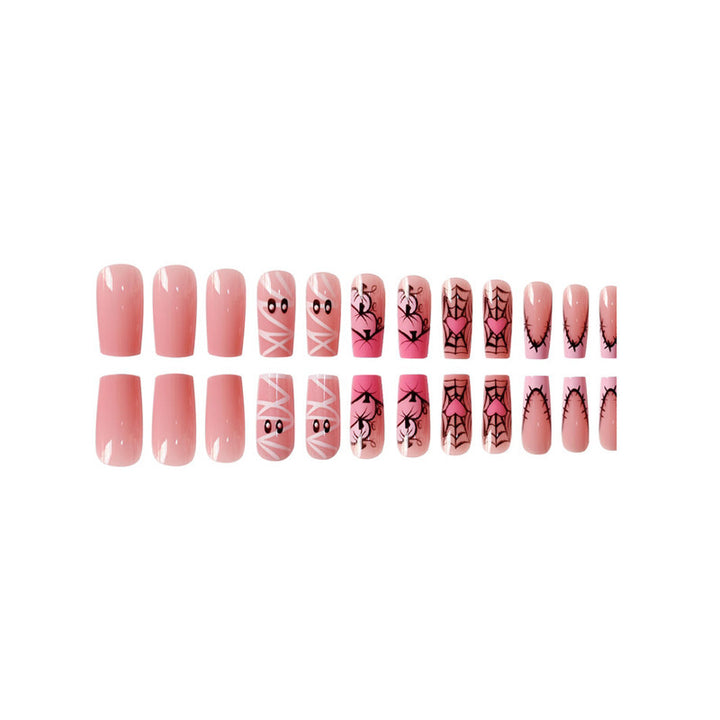 Thematic Halloween-Inspired Press-On Nail Art Extensions Bowlift