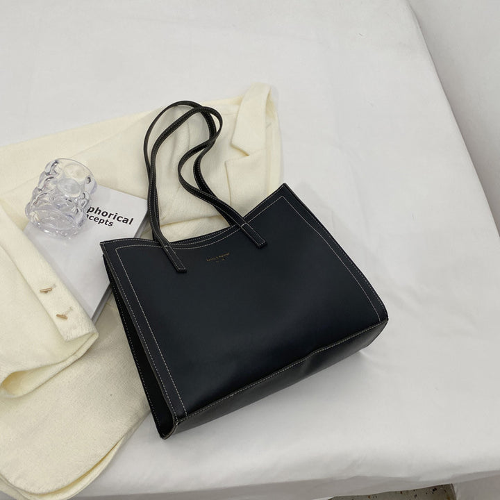 Minimalist Leather Tote Bag Bowlift