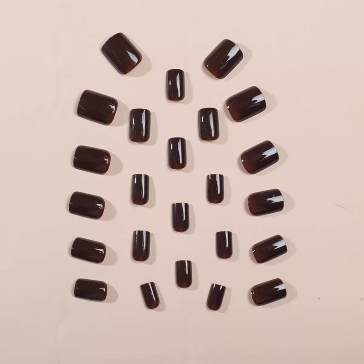 Artificial nail set for luxurious nail design Bowlift