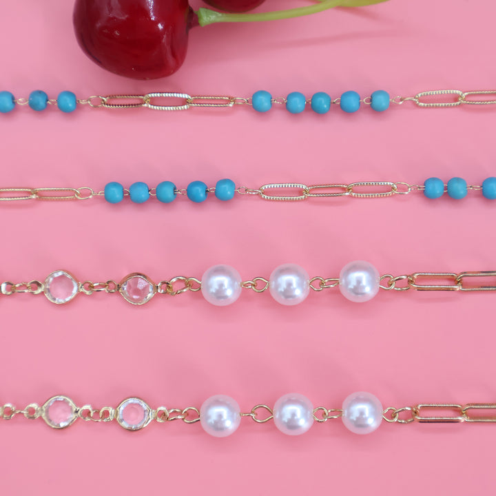Elegant Pearl Beaded Necklace Bowlift