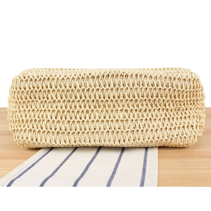 Spacious Beach Shoulder Bag Made of Hand-Woven Material Bowlift