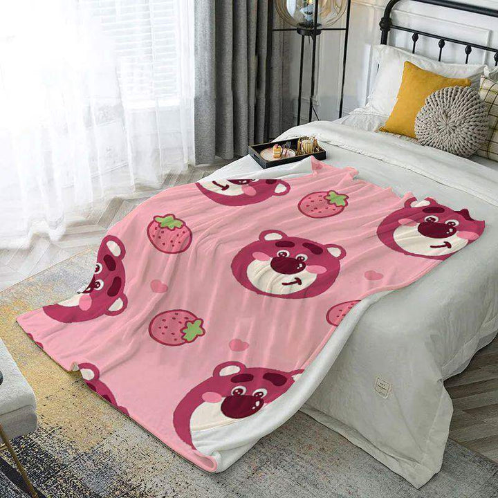 Cozy Cartoon-Themed Plush Blanket